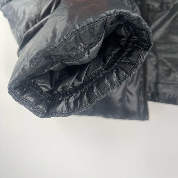 OBERMEYER Down Jacket Womens Size Small Coat Puffy Puffer Black Winter Light - Picture 16 of 16